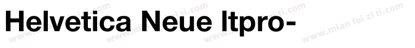 Helvetica Neue ltpro字体转换
